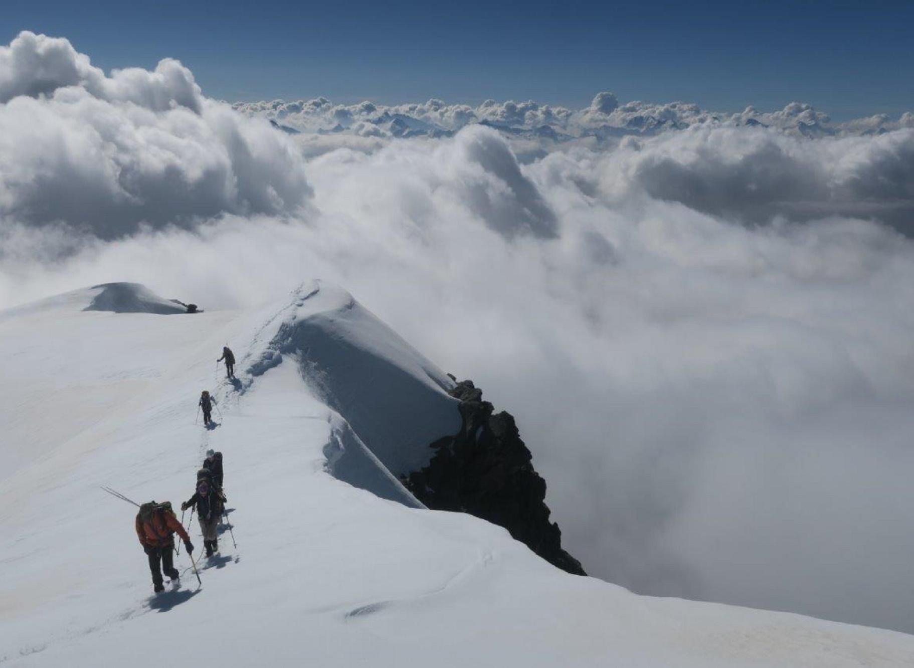 Montée au Dôme de la Sache - refuge de la Martin - alpinisme 
